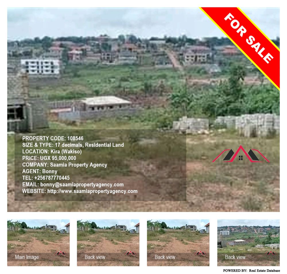 Residential Land  for sale in Kira Wakiso Uganda, code: 108546