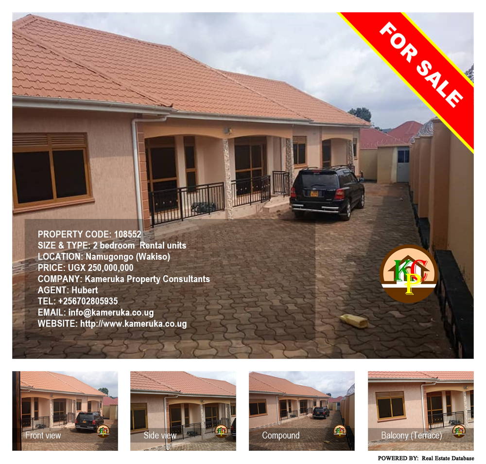2 bedroom Rental units  for sale in Namugongo Wakiso Uganda, code: 108552