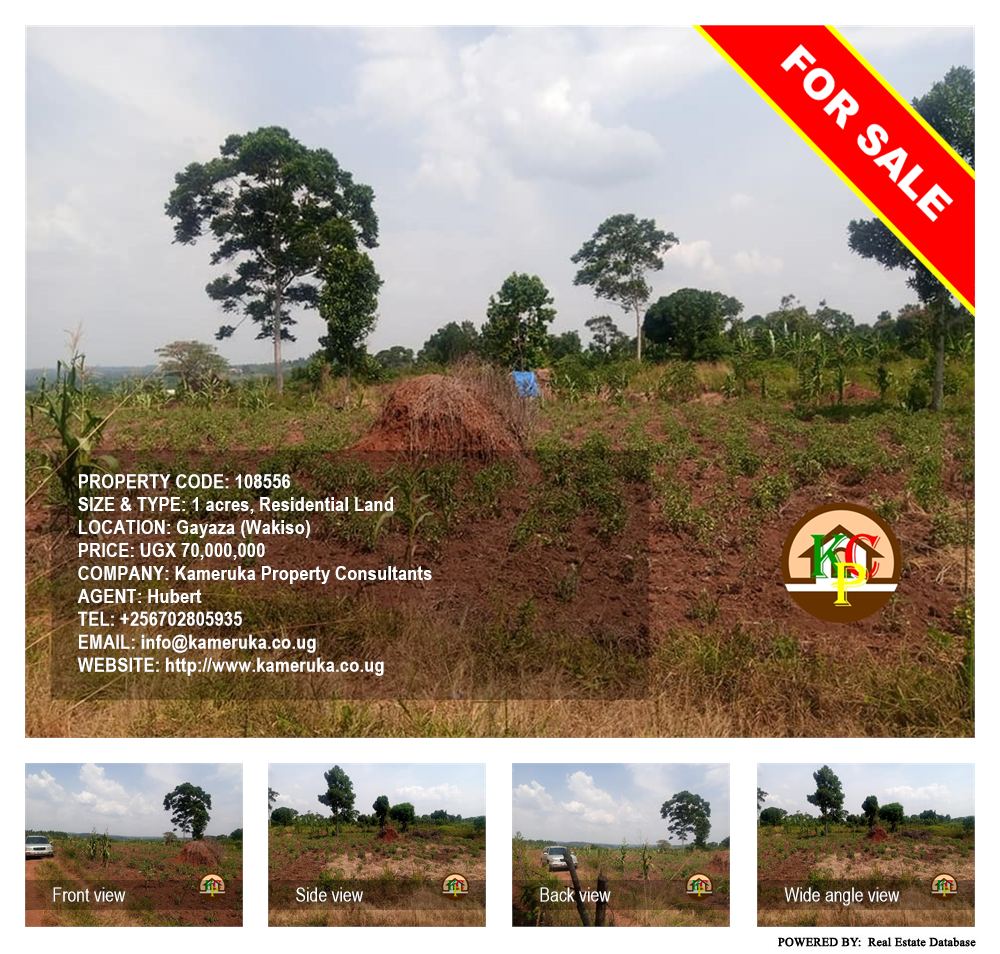 Residential Land  for sale in Gayaza Wakiso Uganda, code: 108556