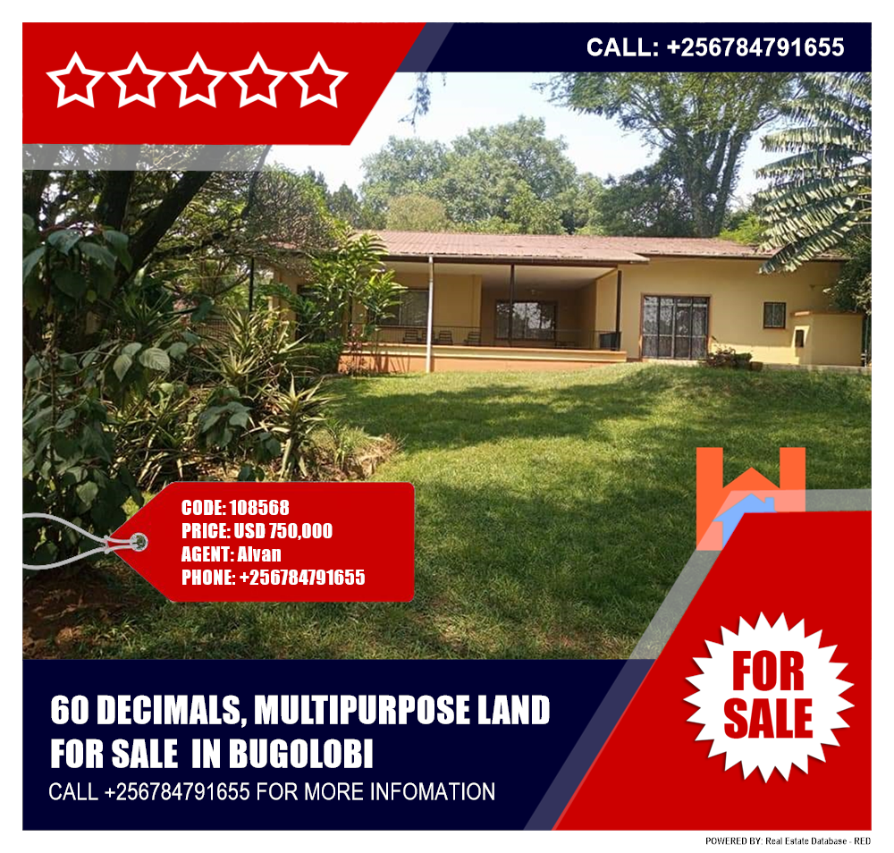 Multipurpose Land  for sale in Bugoloobi Kampala Uganda, code: 108568