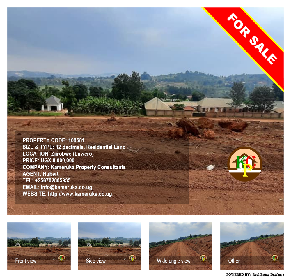 Residential Land  for sale in Ziloobwe Luweero Uganda, code: 108581