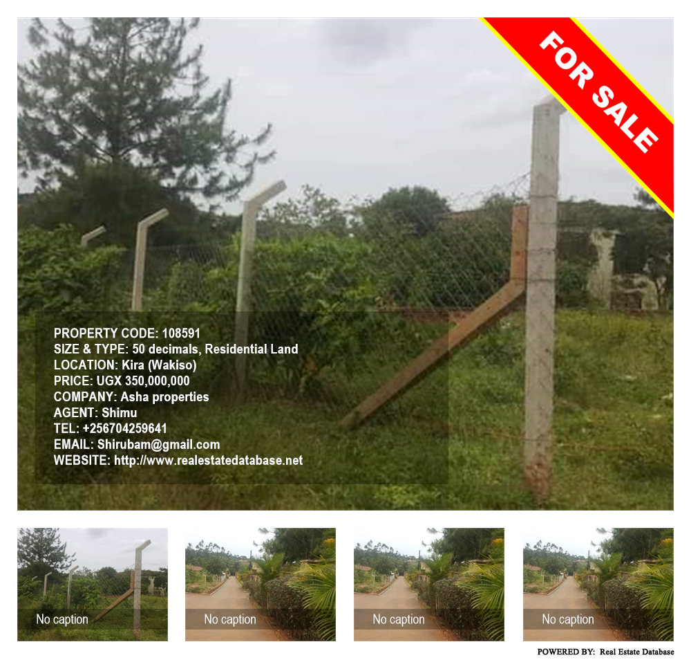Residential Land  for sale in Kira Wakiso Uganda, code: 108591