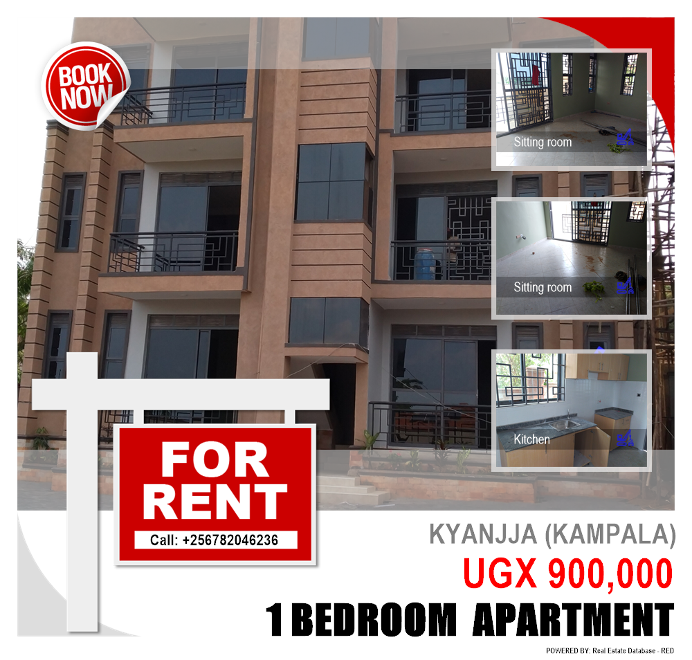 1 bedroom Apartment  for rent in Kyanja Kampala Uganda, code: 108593