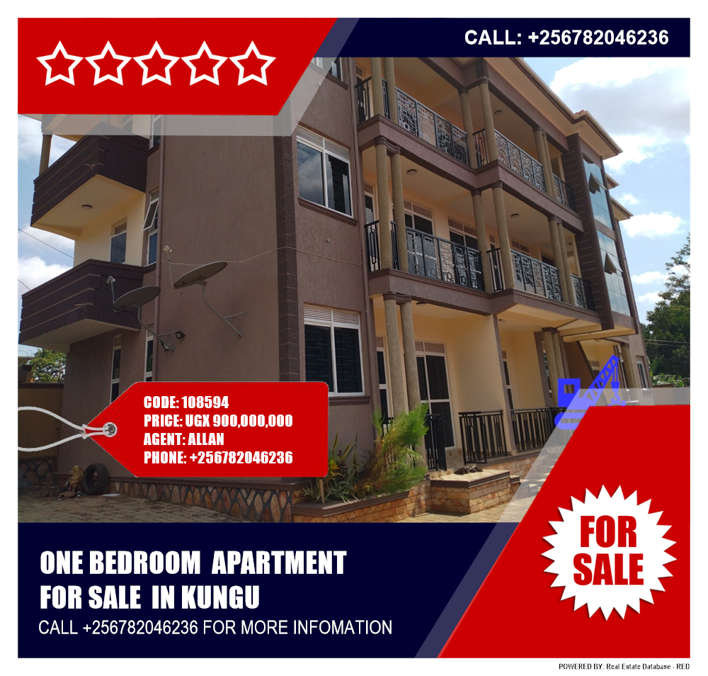 1 bedroom Apartment  for sale in Kungu Kampala Uganda, code: 108594