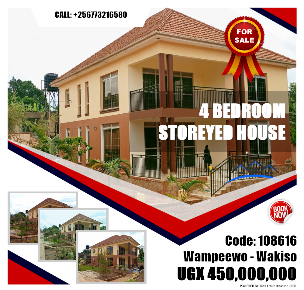 4 bedroom Storeyed house  for sale in Wampeewo Wakiso Uganda, code: 108616