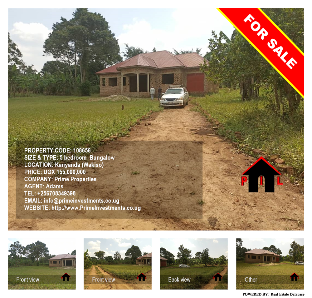 5 bedroom Bungalow  for sale in Kanyanda Wakiso Uganda, code: 108656