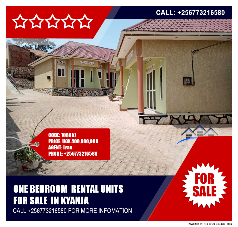 1 bedroom Rental units  for sale in Kyanja Wakiso Uganda, code: 108657