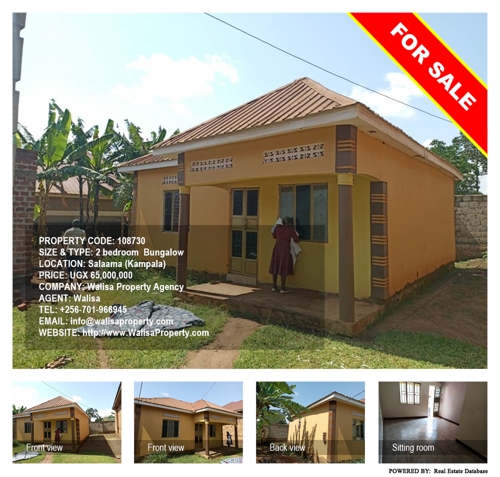 2 bedroom Bungalow  for sale in Salaama Kampala Uganda, code: 108730