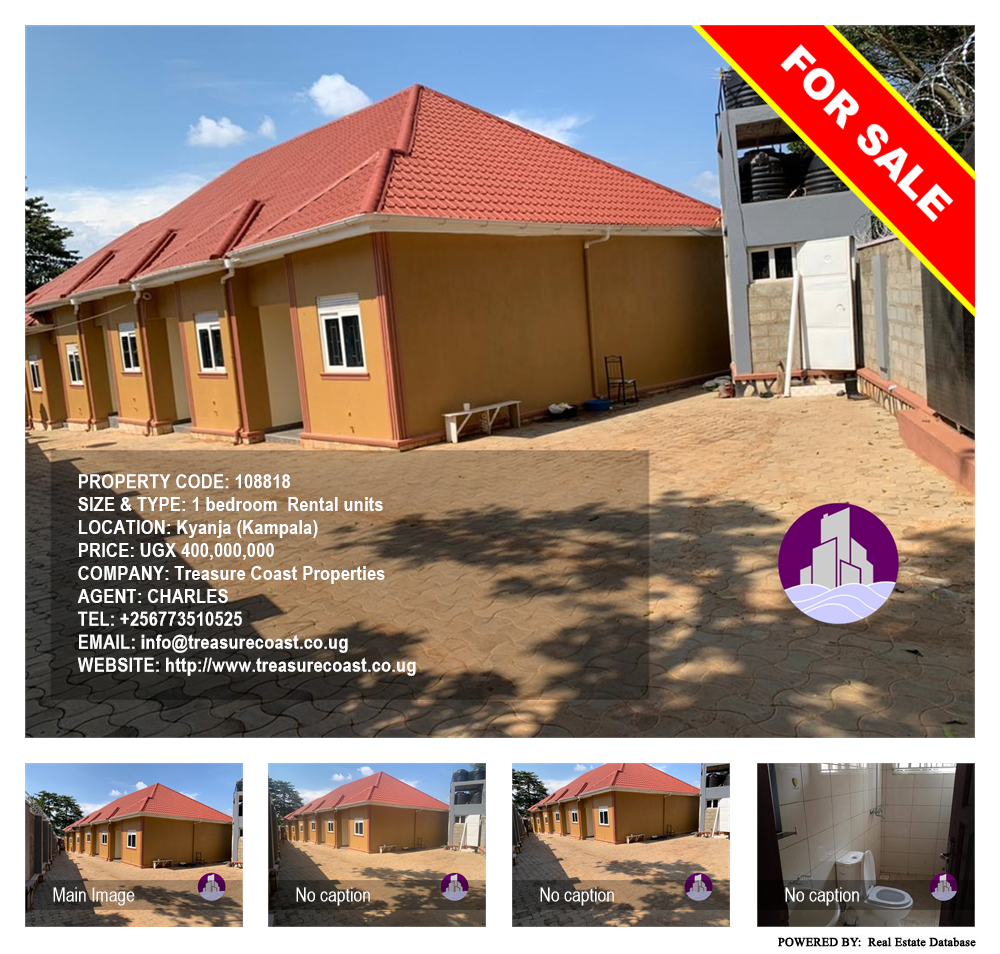 1 bedroom Rental units  for sale in Kyanja Kampala Uganda, code: 108818