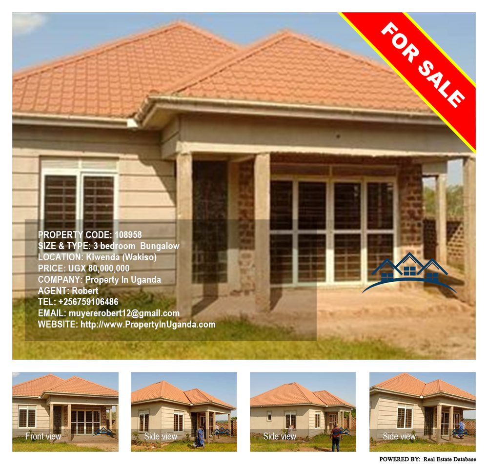 3 bedroom Bungalow  for sale in Kiwenda Wakiso Uganda, code: 108958