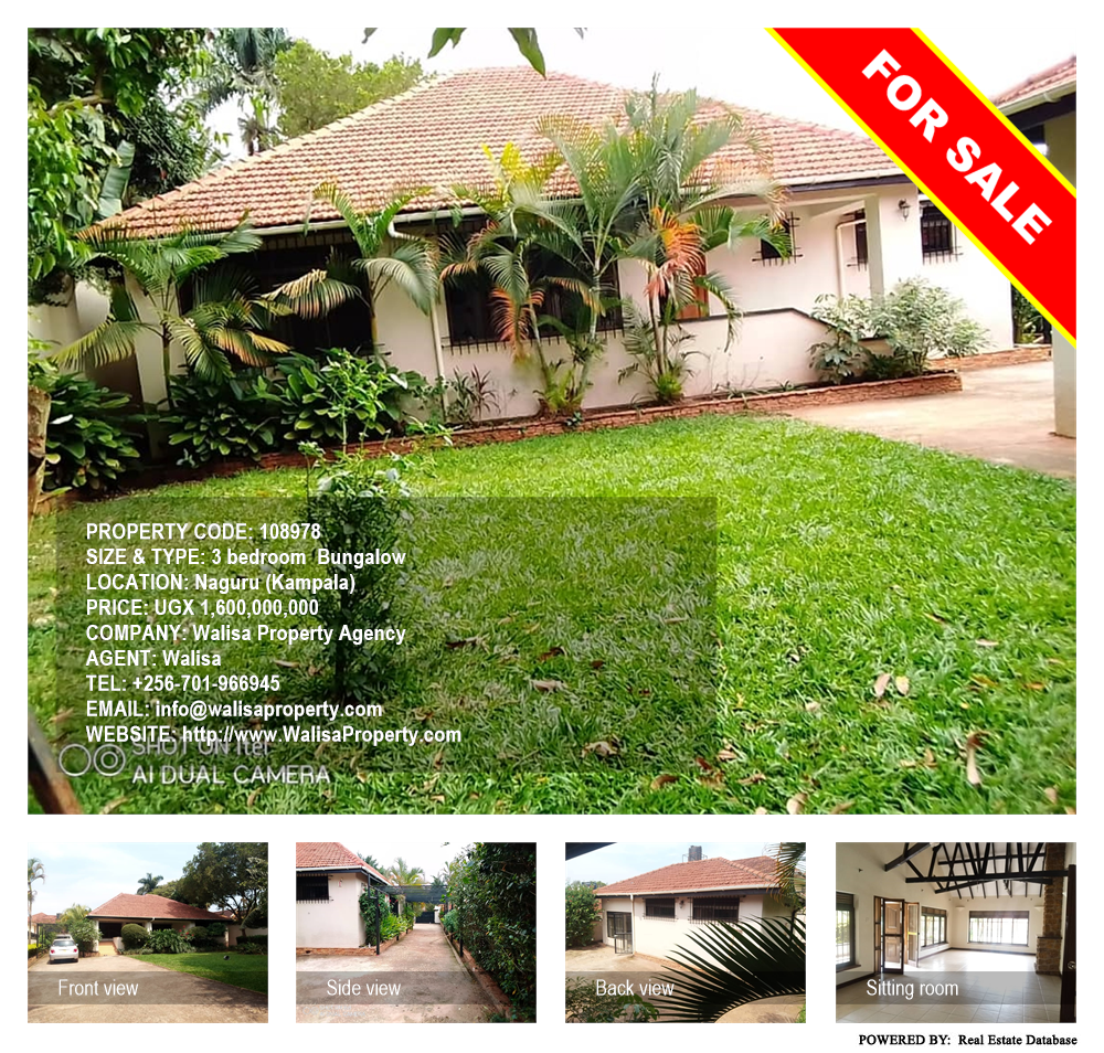 3 bedroom Bungalow  for sale in Naguru Kampala Uganda, code: 108978