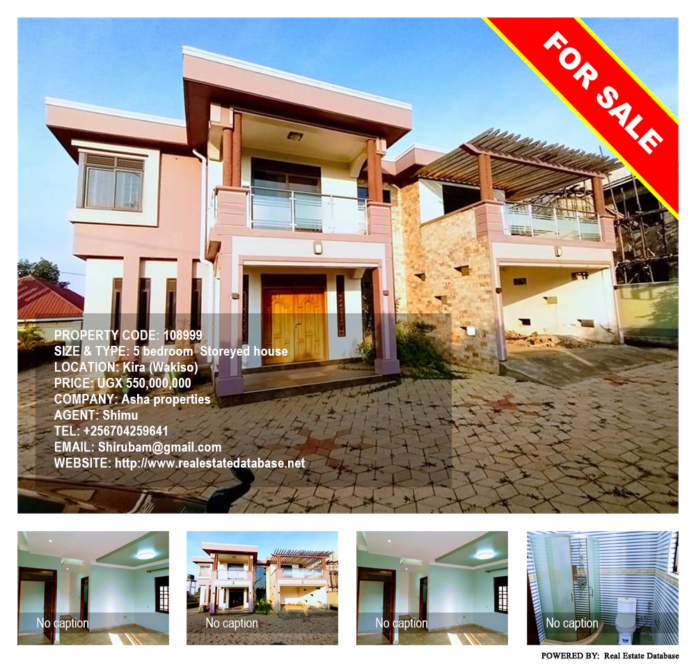 5 bedroom Storeyed house  for sale in Kira Wakiso Uganda, code: 108999