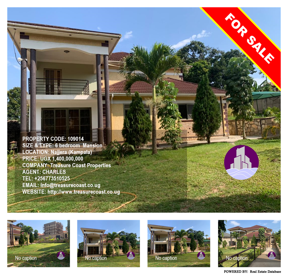 6 bedroom Mansion  for sale in Najjera Kampala Uganda, code: 109014