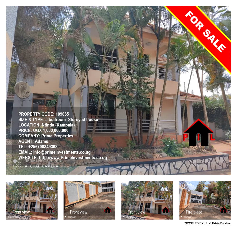 5 bedroom Storeyed house  for sale in Ntinda Kampala Uganda, code: 109035