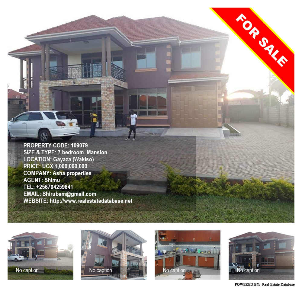 7 bedroom Mansion  for sale in Gayaza Wakiso Uganda, code: 109079