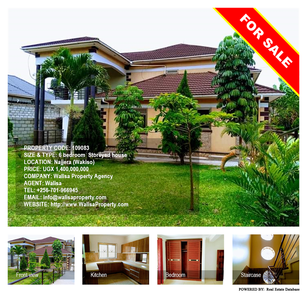 6 bedroom Storeyed house  for sale in Najjera Wakiso Uganda, code: 109083