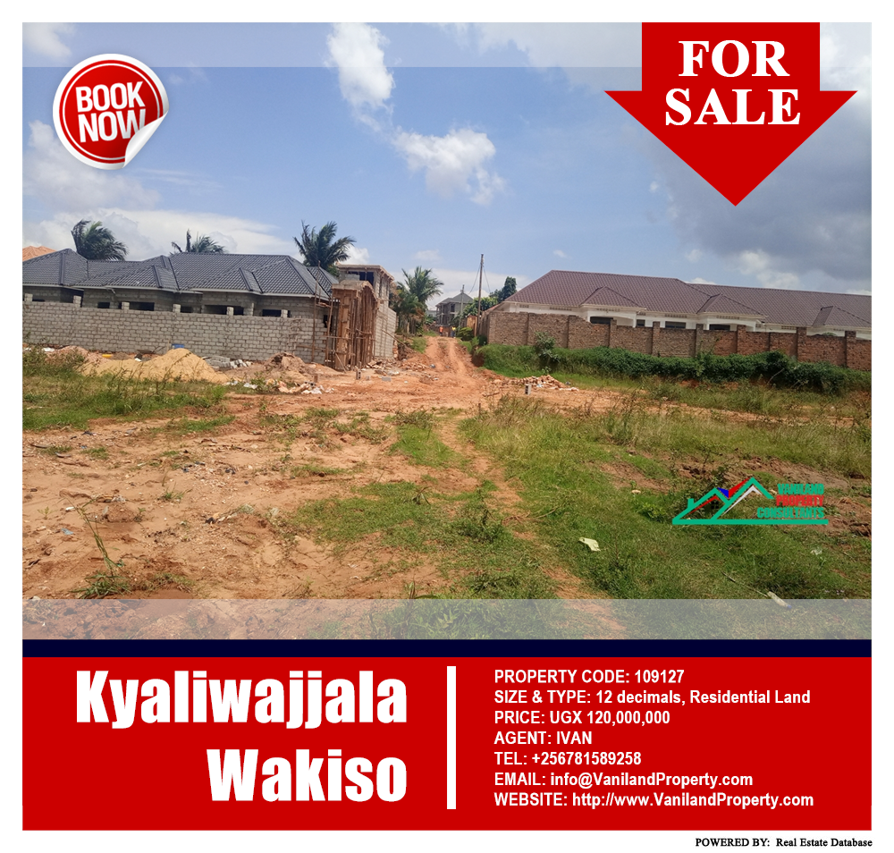 Residential Land  for sale in Kyaliwajjala Wakiso Uganda, code: 109127