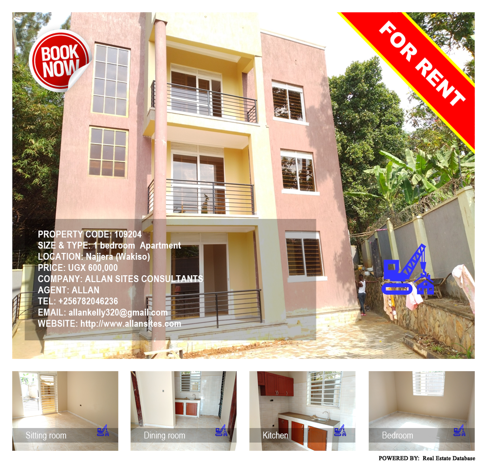 1 bedroom Apartment  for rent in Najjera Wakiso Uganda, code: 109204