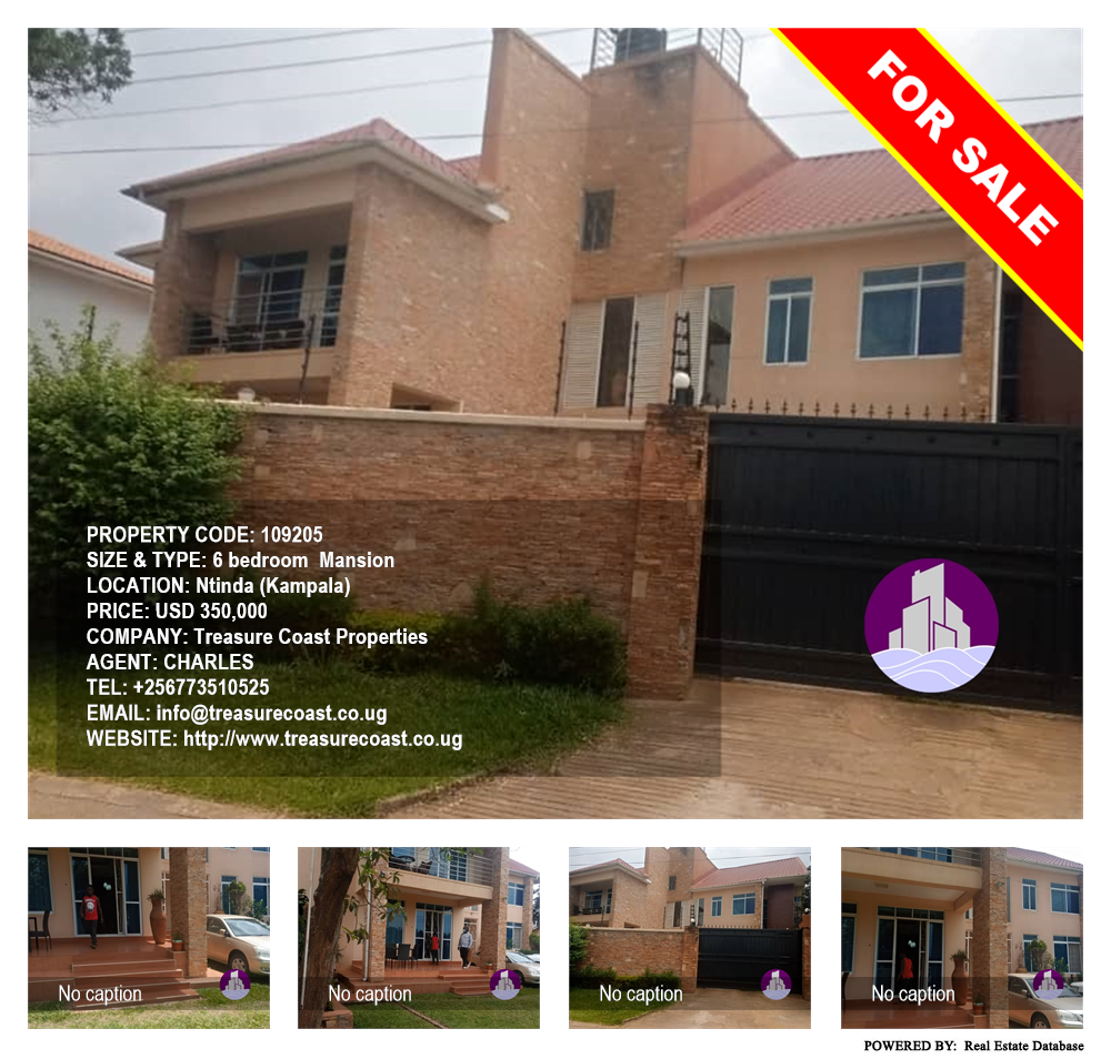 6 bedroom Mansion  for sale in Ntinda Kampala Uganda, code: 109205
