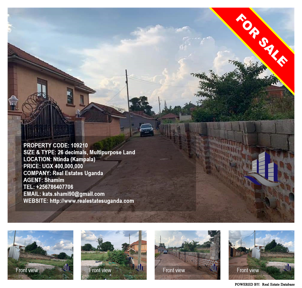 Multipurpose Land  for sale in Ntinda Kampala Uganda, code: 109210