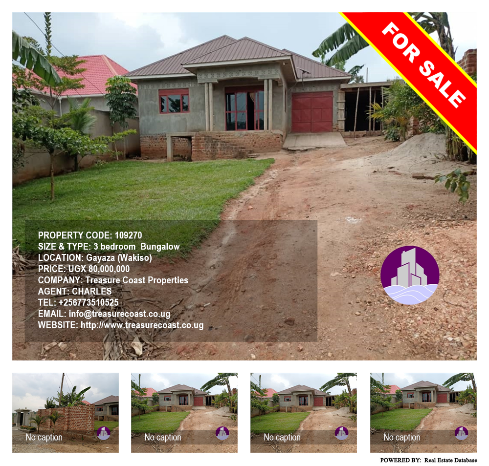 3 bedroom Bungalow  for sale in Gayaza Wakiso Uganda, code: 109270