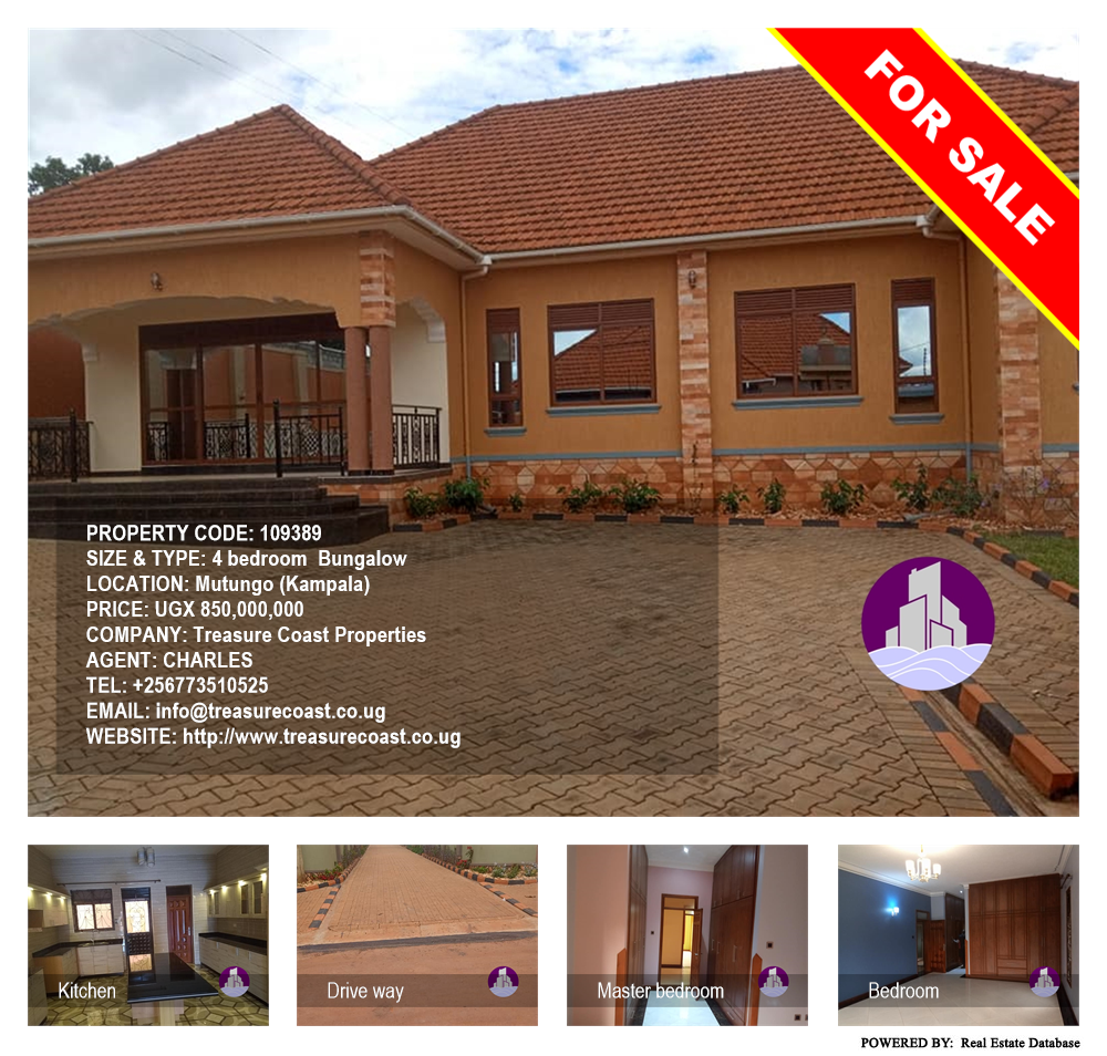 4 bedroom Bungalow  for sale in Mutungo Kampala Uganda, code: 109389