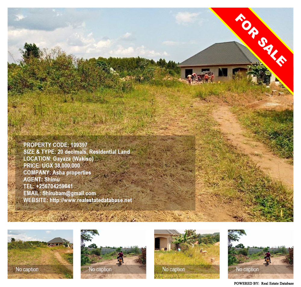Residential Land  for sale in Gayaza Wakiso Uganda, code: 109397