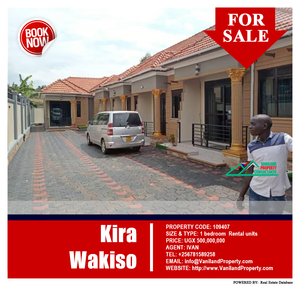 1 bedroom Rental units  for sale in Kira Wakiso Uganda, code: 109407