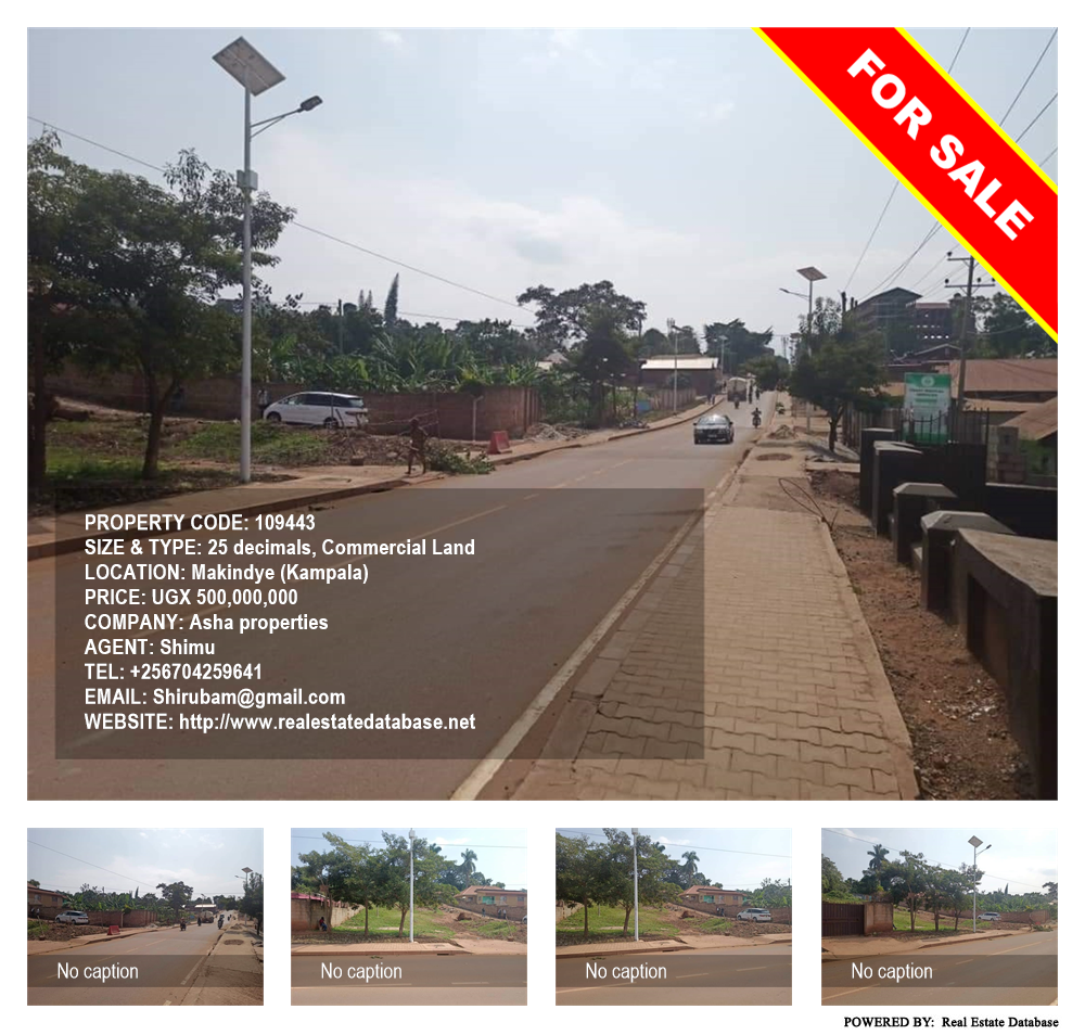 Commercial Land  for sale in Makindye Kampala Uganda, code: 109443