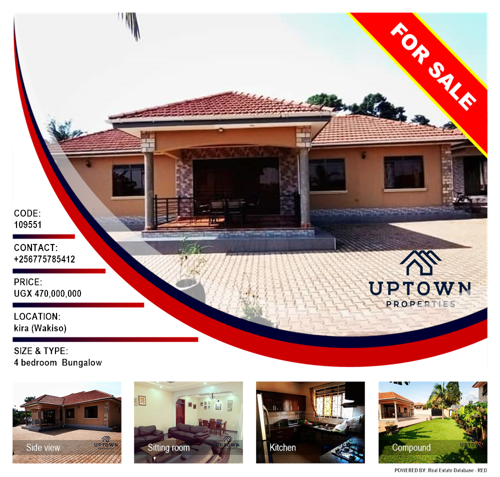 4 bedroom Bungalow  for sale in Kira Wakiso Uganda, code: 109551