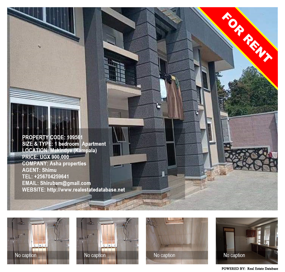 1 bedroom Apartment  for rent in Makindye Kampala Uganda, code: 109561