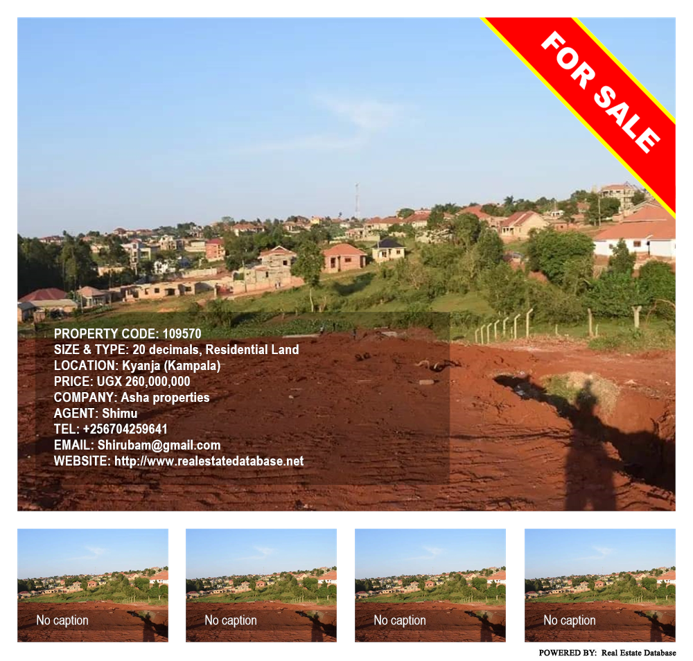 Residential Land  for sale in Kyanja Kampala Uganda, code: 109570