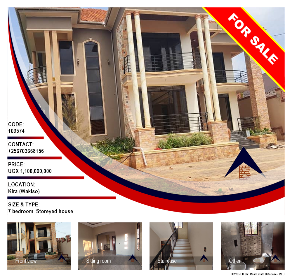 7 bedroom Storeyed house  for sale in Kira Wakiso Uganda, code: 109574