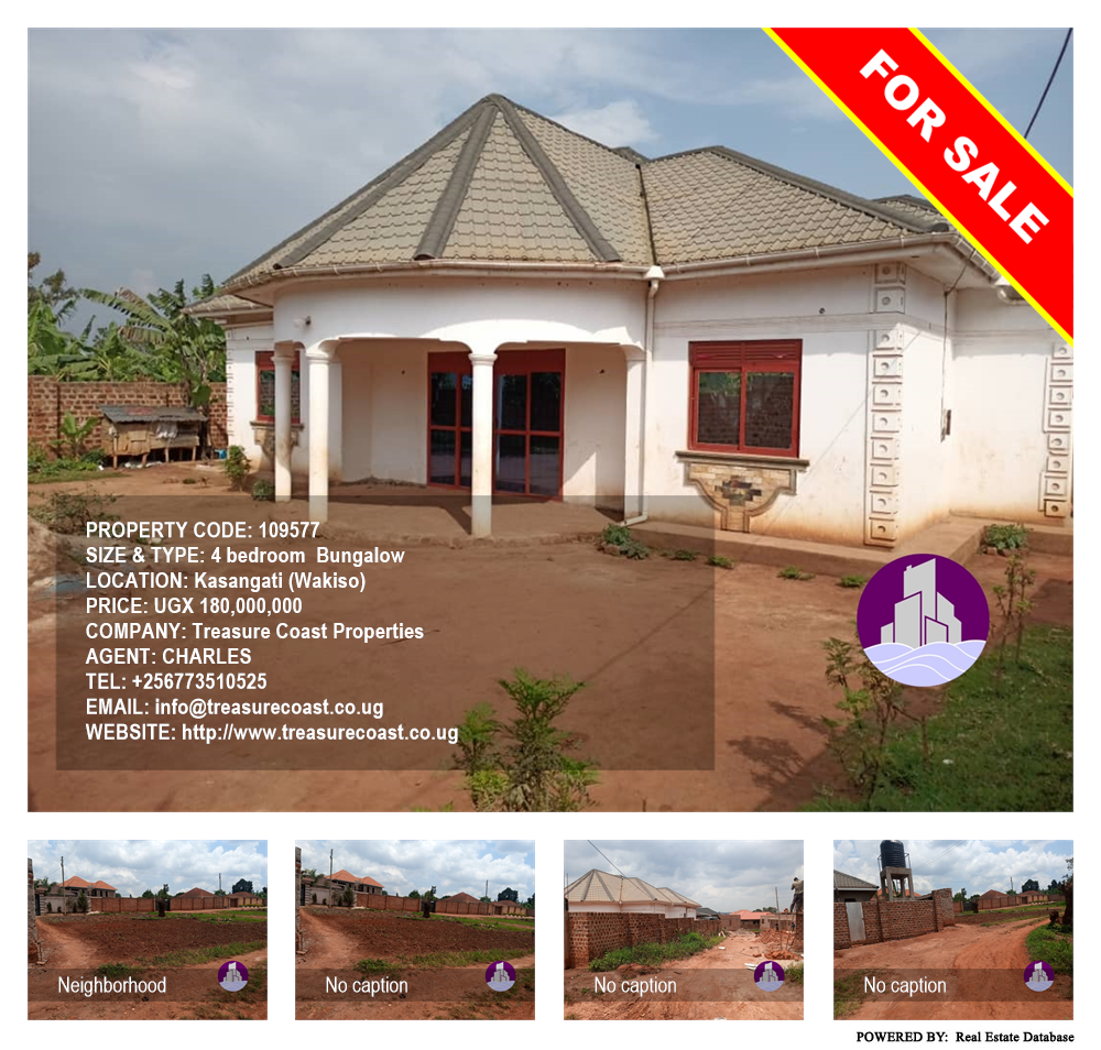 4 bedroom Bungalow  for sale in Kasangati Wakiso Uganda, code: 109577