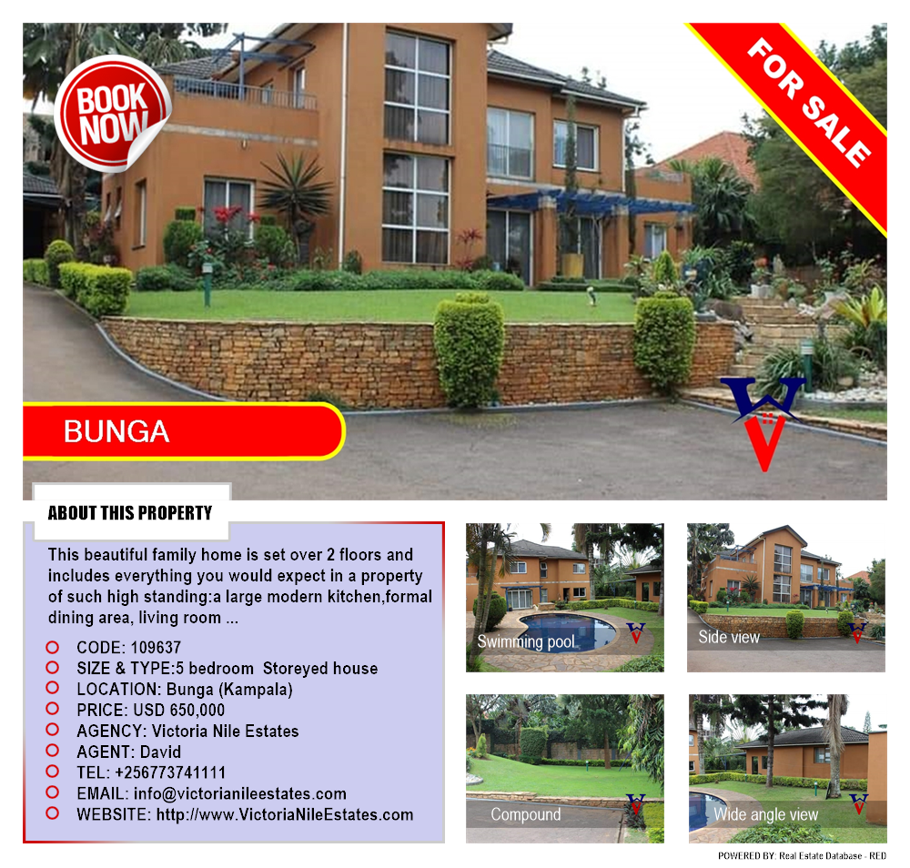 5 bedroom Storeyed house  for sale in Bbunga Kampala Uganda, code: 109637