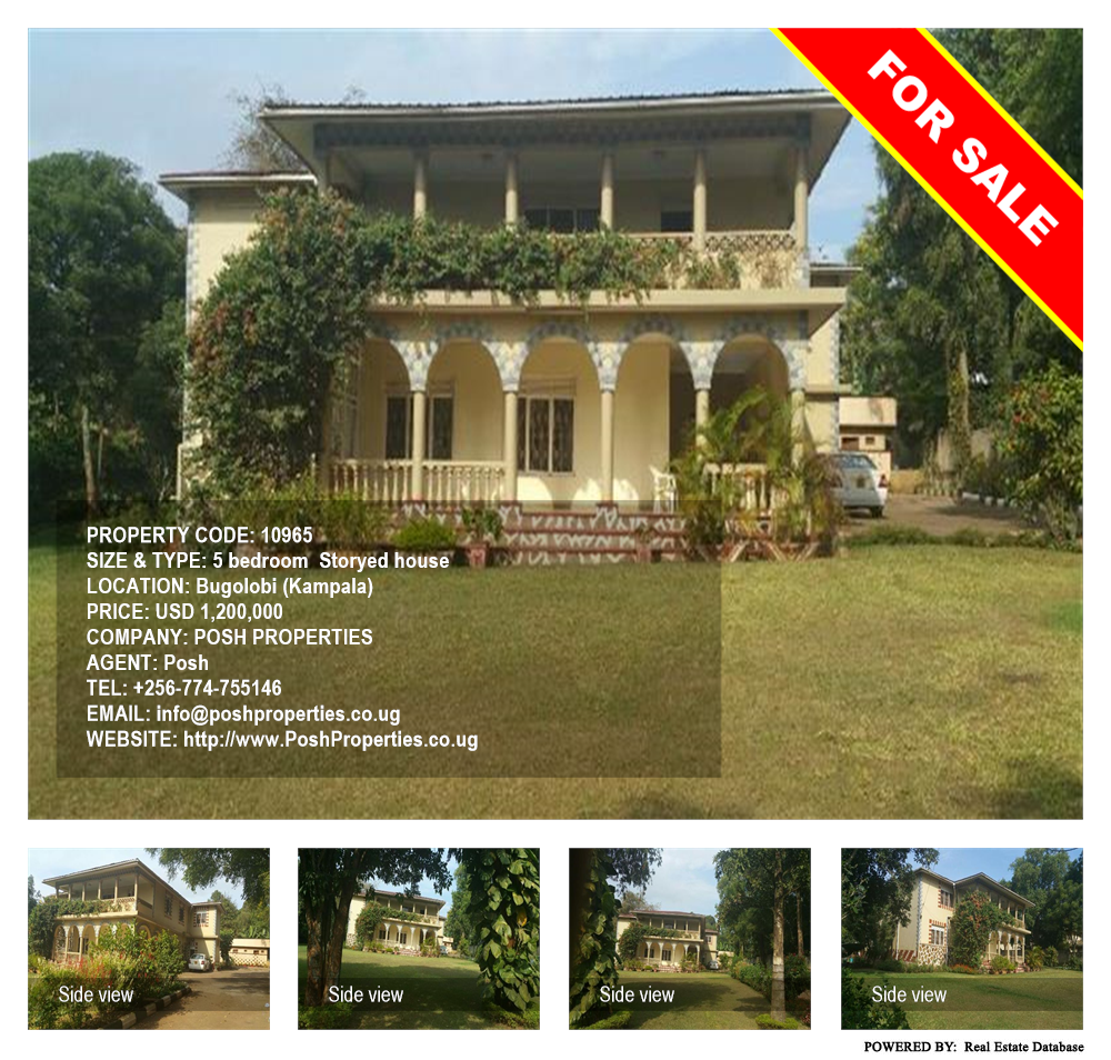 5 bedroom Storeyed house  for sale in Bugoloobi Kampala Uganda, code: 10965