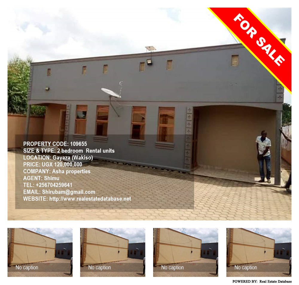 2 bedroom Rental units  for sale in Gayaza Wakiso Uganda, code: 109655
