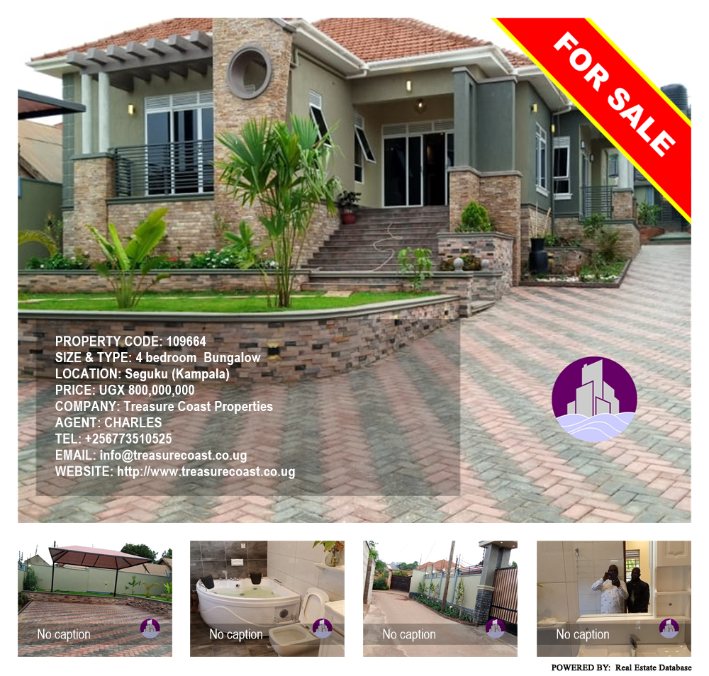 4 bedroom Bungalow  for sale in Seguku Kampala Uganda, code: 109664