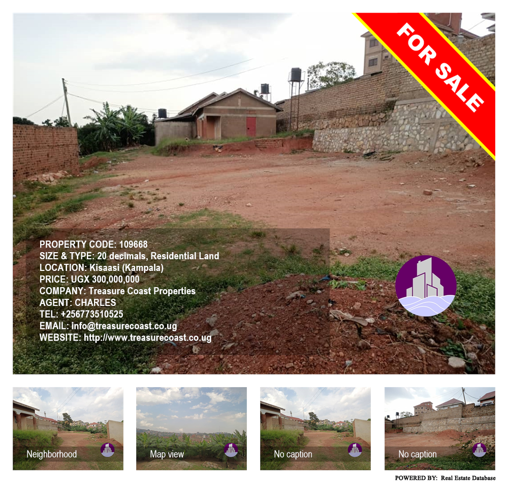 Residential Land  for sale in Kisaasi Kampala Uganda, code: 109668