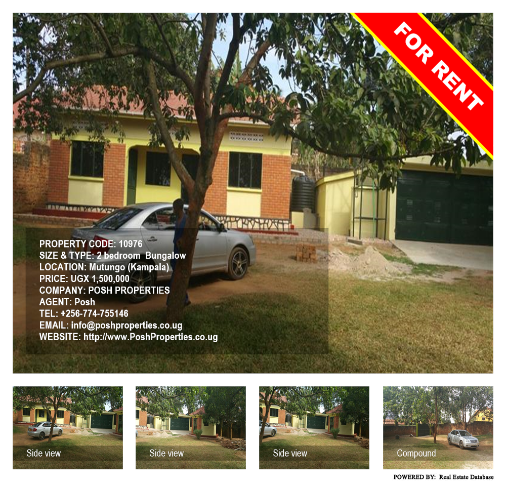 2 bedroom Bungalow  for rent in Mutungo Kampala Uganda, code: 10976