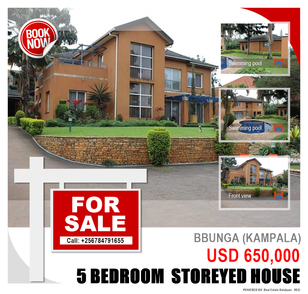 5 bedroom Storeyed house  for sale in Bbunga Kampala Uganda, code: 109810