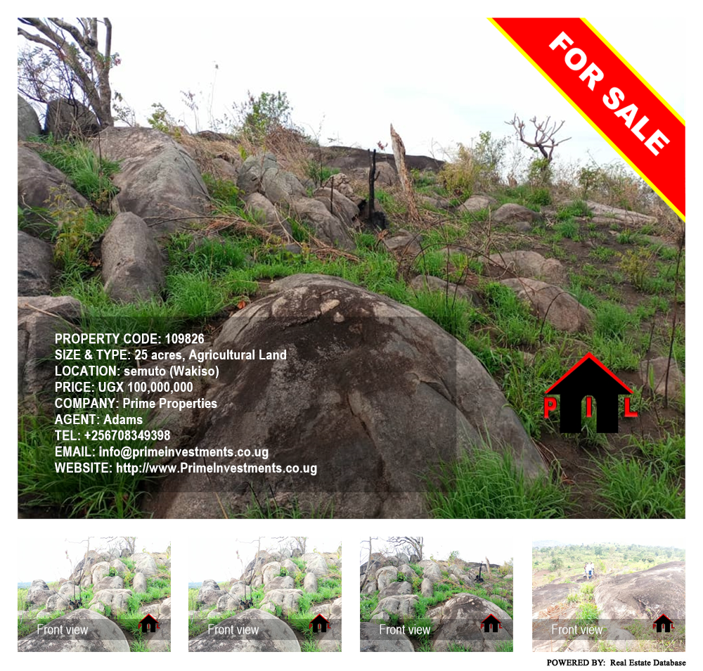 Agricultural Land  for sale in Ssemuto Wakiso Uganda, code: 109826
