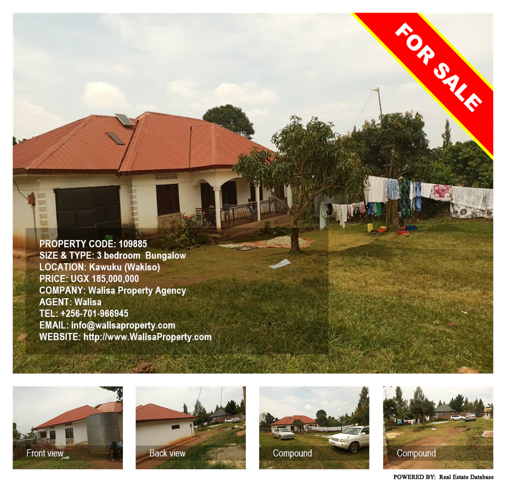 3 bedroom Bungalow  for sale in Kawuku Wakiso Uganda, code: 109885