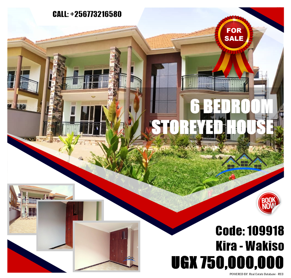 6 bedroom Storeyed house  for sale in Kira Wakiso Uganda, code: 109918