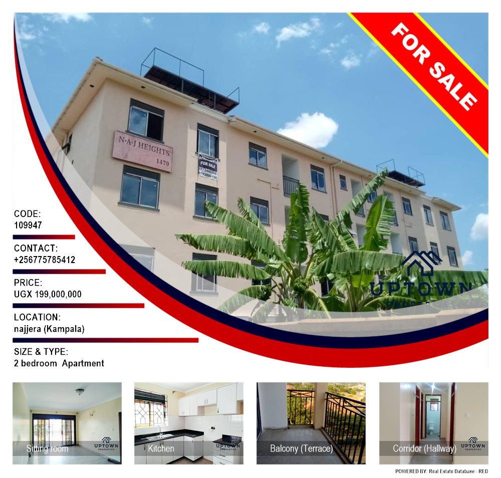 2 bedroom Apartment  for sale in Najjera Kampala Uganda, code: 109947