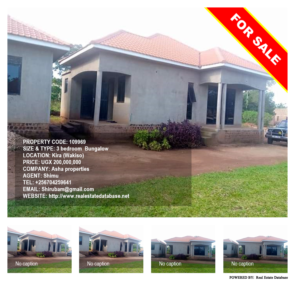 3 bedroom Bungalow  for sale in Kira Wakiso Uganda, code: 109969