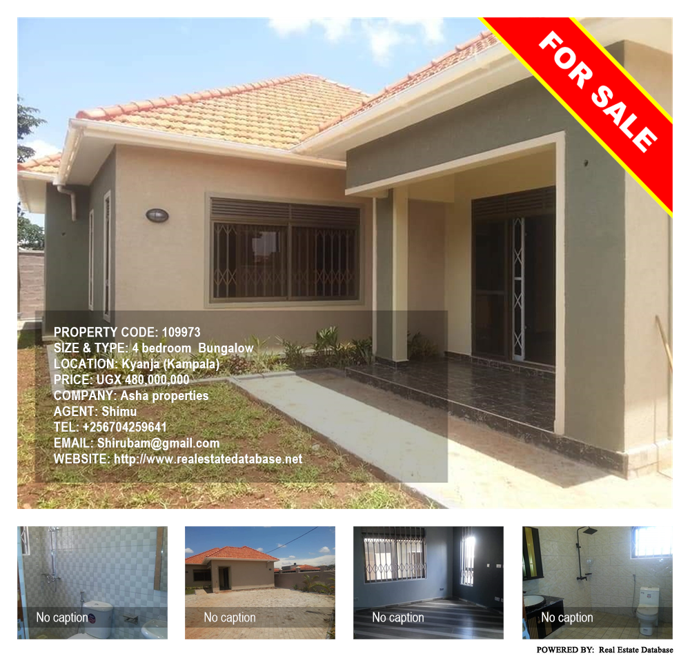 4 bedroom Bungalow  for sale in Kyanja Kampala Uganda, code: 109973