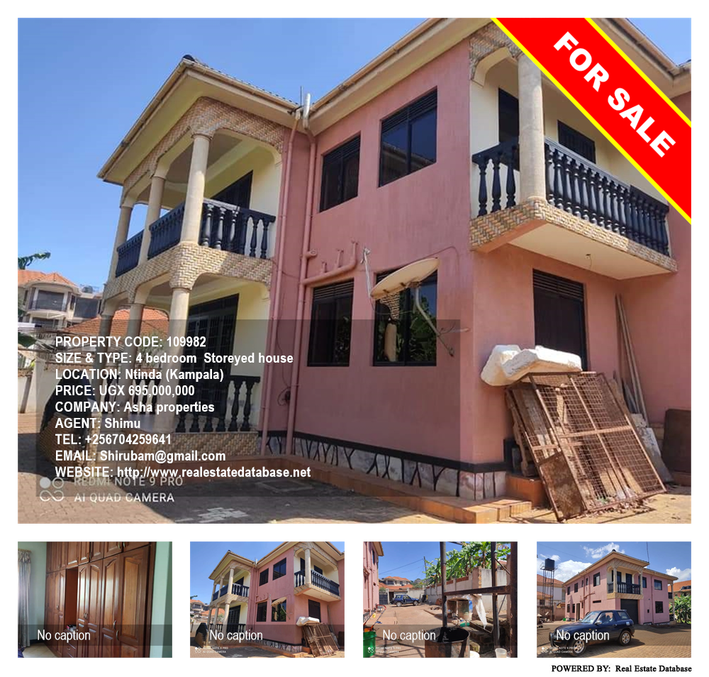 4 bedroom Storeyed house  for sale in Ntinda Kampala Uganda, code: 109982