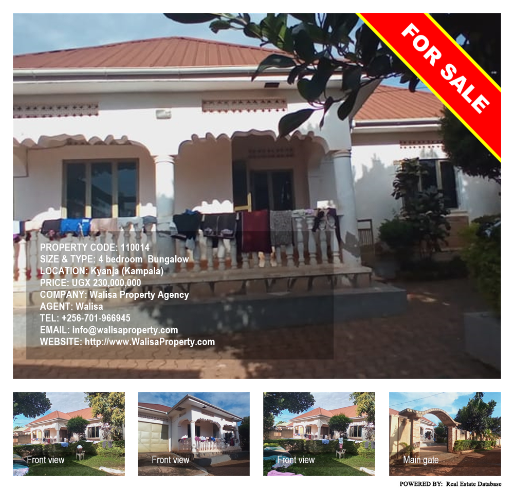 4 bedroom Bungalow  for sale in Kyanja Kampala Uganda, code: 110014