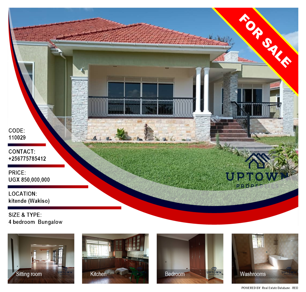 4 bedroom Bungalow  for sale in Kitende Wakiso Uganda, code: 110029